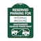 Signmission Reserved Parking for Internal Medicine Unauthorized Vehicles Towed Away, A-DES-GW-1824-23095 A-DES-GW-1824-23095 - alternate 1